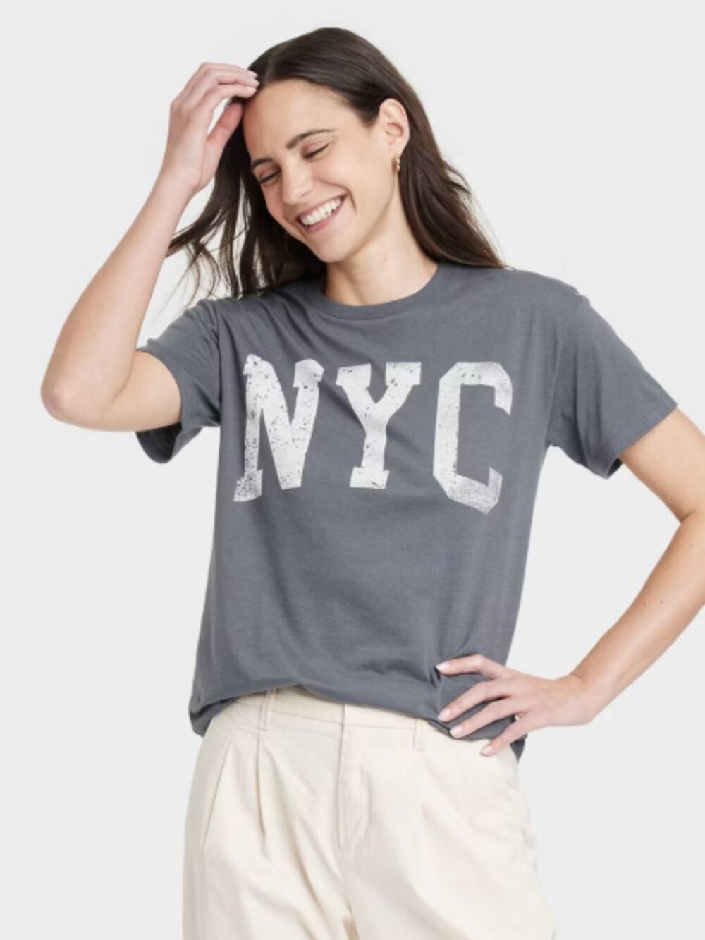 Women's NYC Short Sleeve Graphic T-Shirt - Size 2XL
